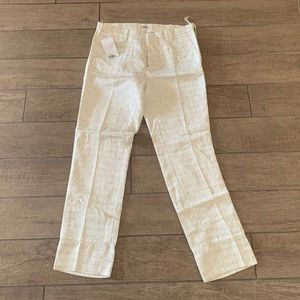 Zadig & Voltaire Pist Jac Star Pants White Gold Stars |size 40